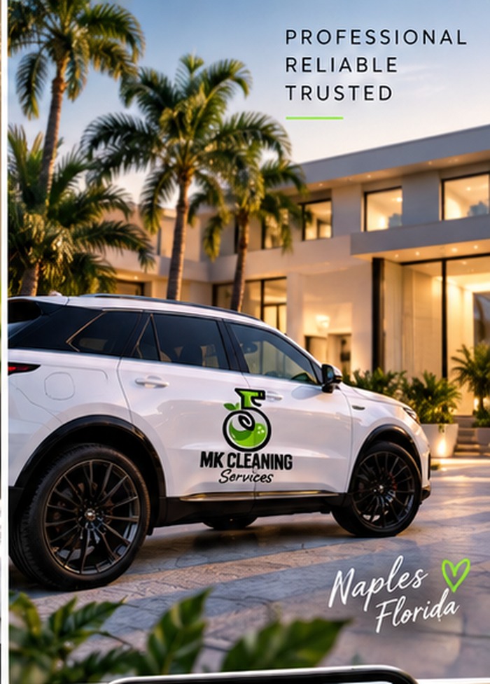 MK Cleaning Services branded vehicle